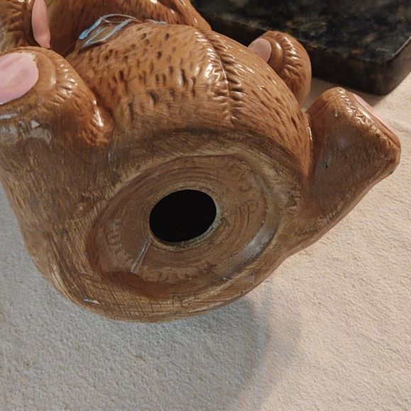 Teddy Bear Coin Jar Bank Vintage Children's Room Nursery Decor - Picture 5 of 8